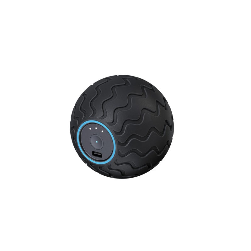 Therabody WaveSolo Handheld Bluetooth Enabled Massage Device Ultra Portable Vibration Therapy Ball wQuietRoll Technology 3 Customizable Vibration Frequencies